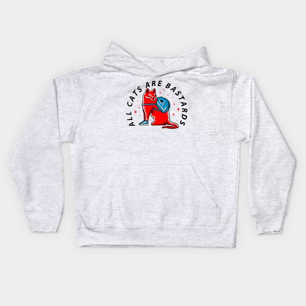 A.C.A.B Cat Kids Hoodie by HamsterOver